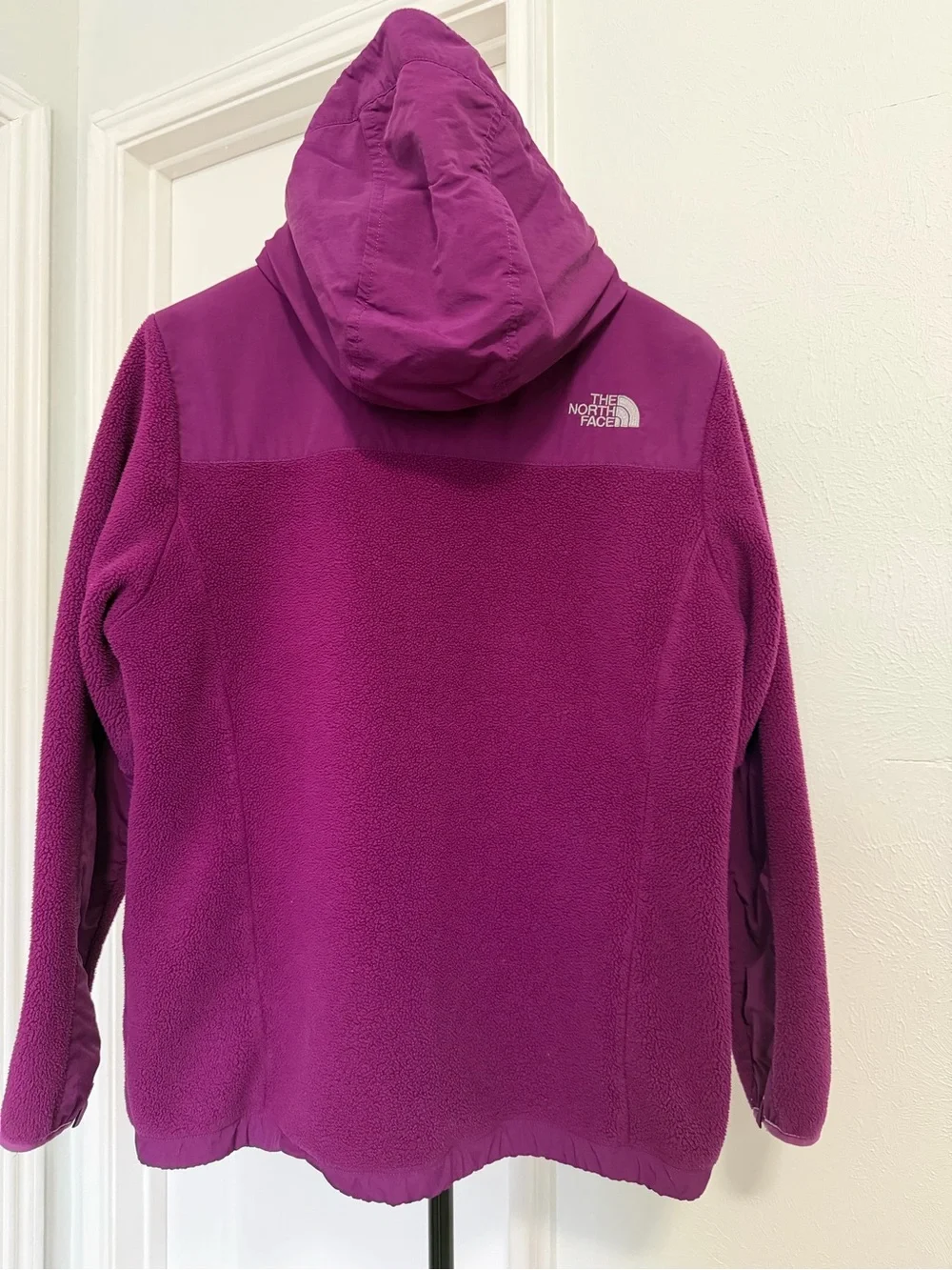 The North Face Girls' Purple Hooded Puffer-Fleece Jacket